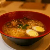Ramen de cerdo y huevo